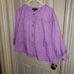 Talbots Misses Petite sz 16 Jacket Blazer NWOT Purple Lilac